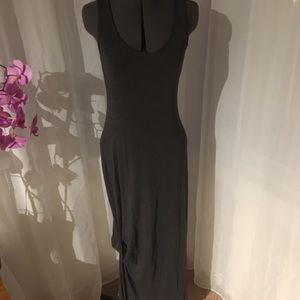 Charcoal long tank maxi dress